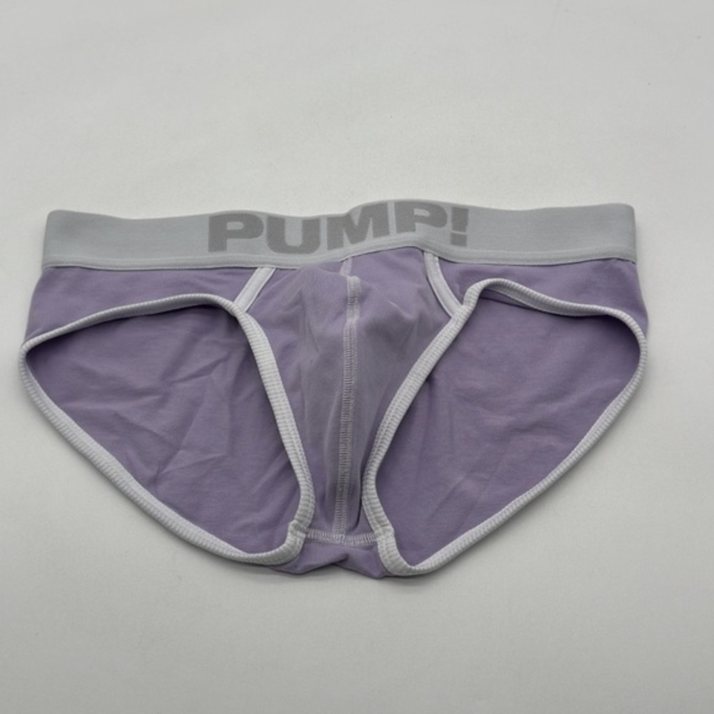 Men's‎ Pump Solid Cotton Briefs MilkshakePouch Underwear Soft Lilac Large